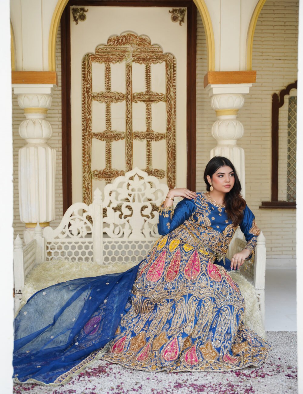 Majestic Blue Choli Lehenga Set