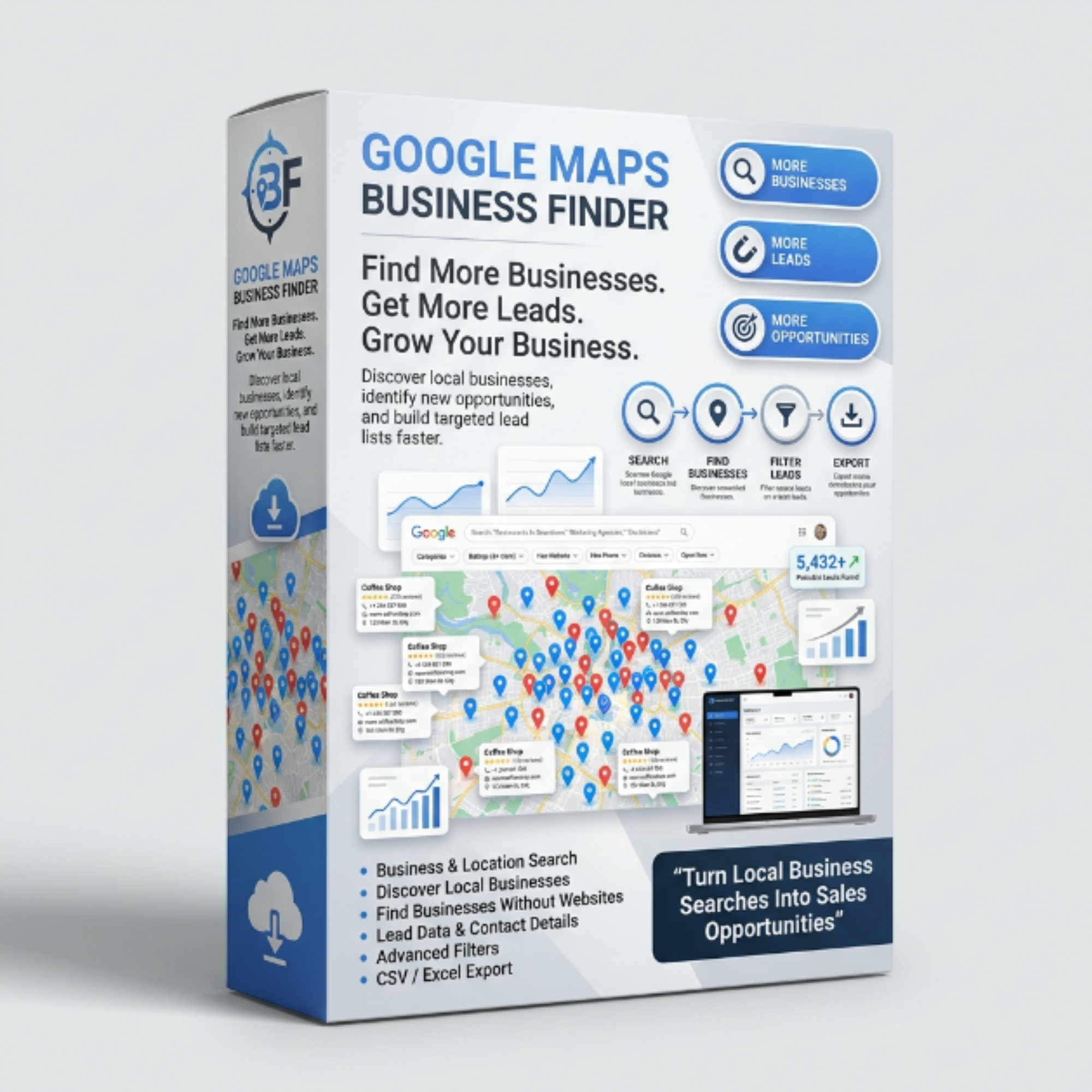 Untapped Local Leads: Google Maps Scraper Extension