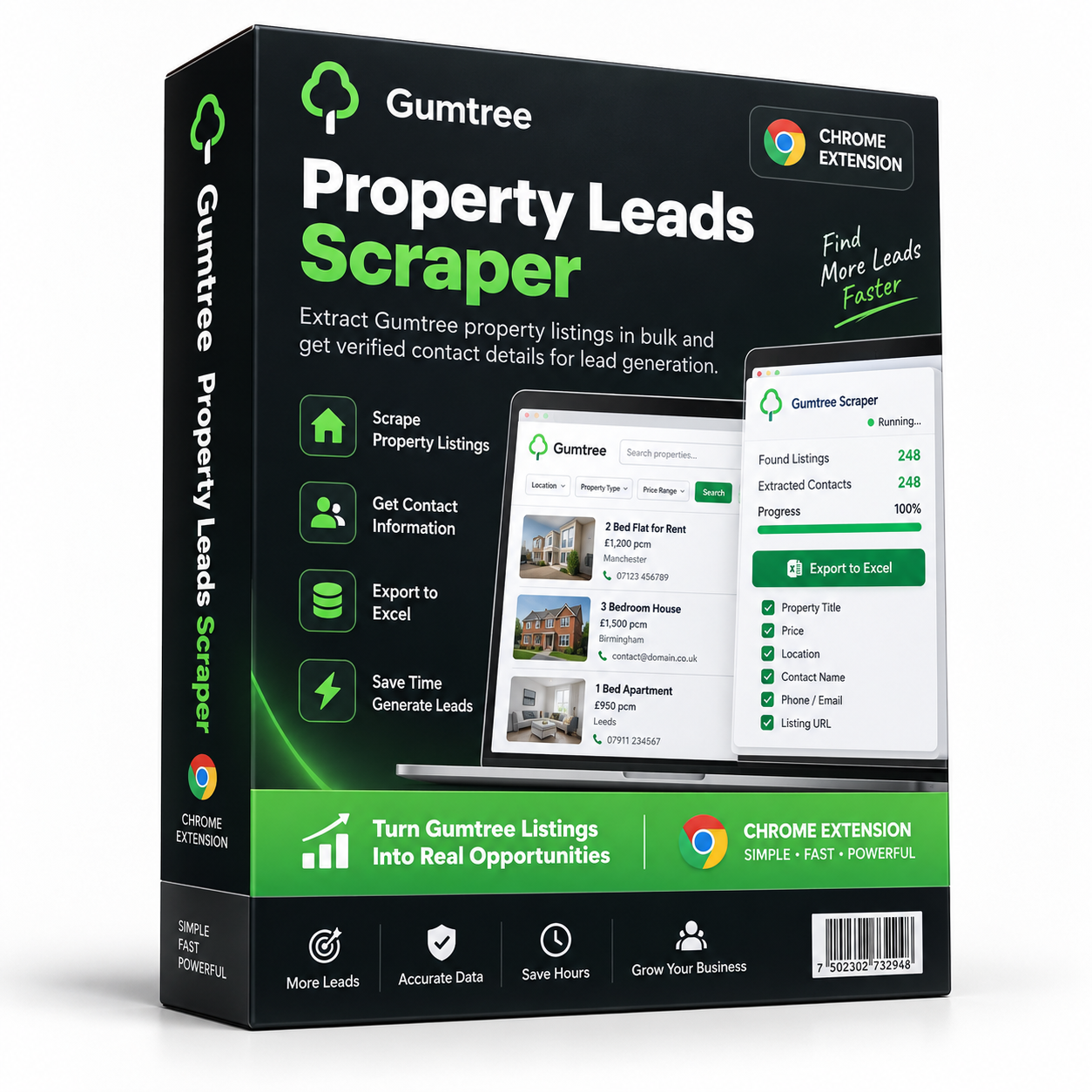 Gumtree Property Leads Scraper